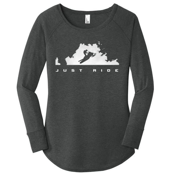 Snowmobile Apparel Snowmobile Women's Perfect Tri Tunic Long Sleeve Shirt