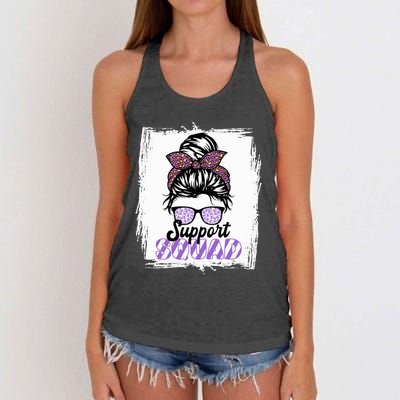 Support Awareness Squad I Ulcerative Colitis Ulcerosa Women's Knotted Racerback Tank