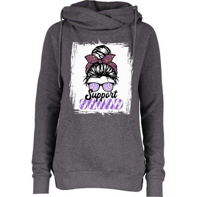 Support Awareness Squad I Ulcerative Colitis Ulcerosa Womens Funnel Neck Pullover Hood