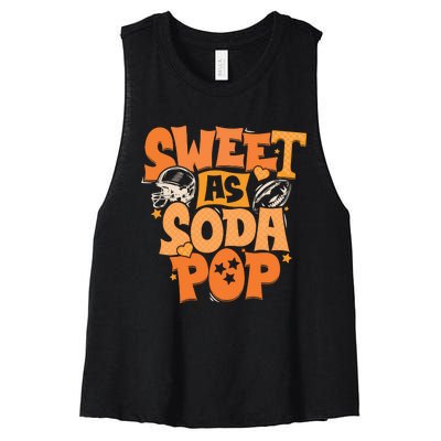 Sweet As Soda Pop Tennessee Women's Racerback Cropped Tank