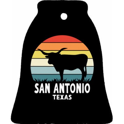 San Antonio Ceramic Bell Ornament