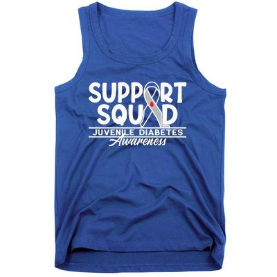 Support Awareness Squad I Juvenile T1D Type 1 Diabetes Tank Top