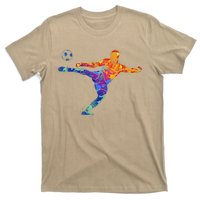 Soccer Athlete Sports Graphic Drawing T-Shirt