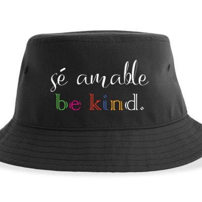 Se Amable Spanish Teacher Gift Be Kind Sustainable Bucket Hat