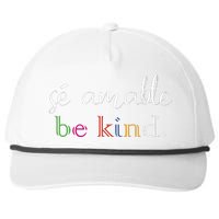 Se Amable Spanish Teacher Gift Be Kind Snapback Five-Panel Rope Hat