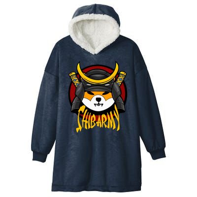 Shiba Army Samaria Dog Hooded Wearable Blanket