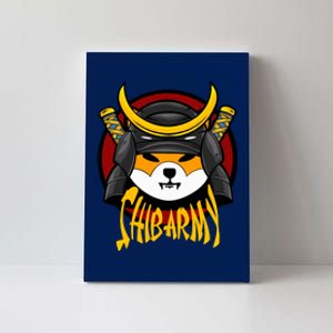 Shiba Army Samaria Dog Canvas