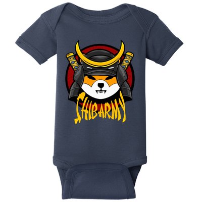 Shiba Army Samaria Dog Baby Bodysuit