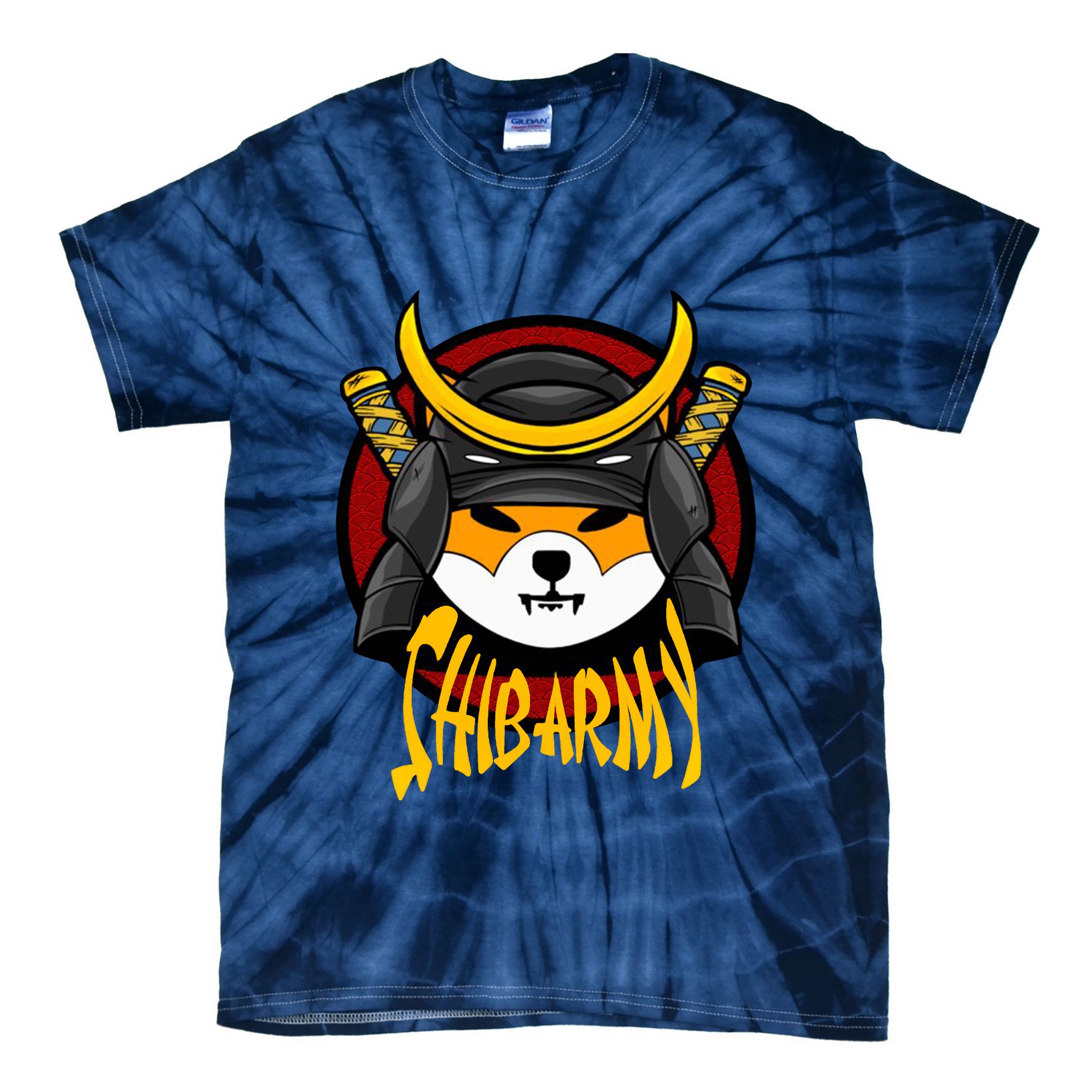 Shiba Army Samaria Dog Tie-Dye T-Shirt
