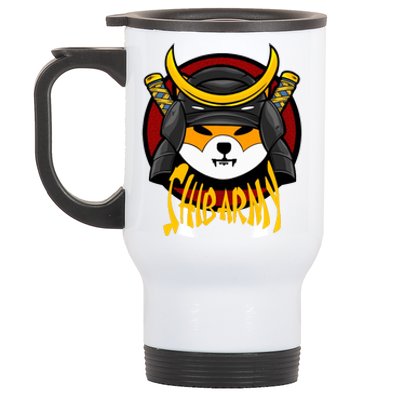 Shiba Army Samaria Dog Stainless Steel Travel Mug