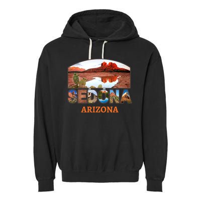 Sedona Arizona Garment-Dyed Fleece Hoodie