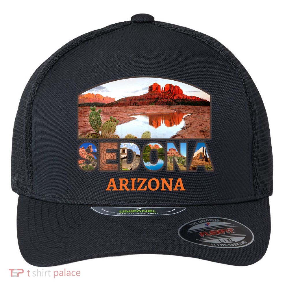 Sedona Arizona Flexfit Unipanel Trucker Cap