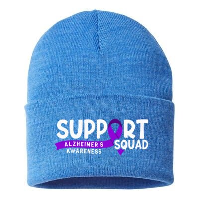 Support Awareness Squad I ALZ Remember Alzheimers Sustainable Knit Beanie