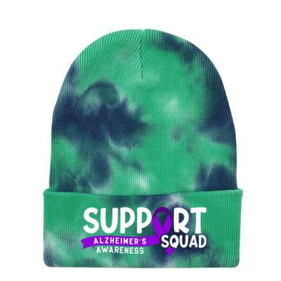 Support Awareness Squad I ALZ Remember Alzheimers Tie Dye 12in Knit Beanie