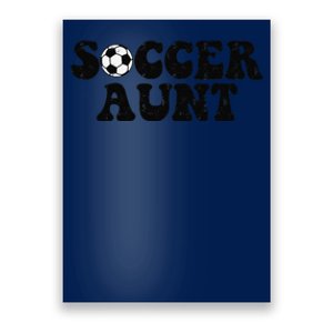 Soccer Aunt Sports Auntie Life Valentines Day Soccer Lover Poster