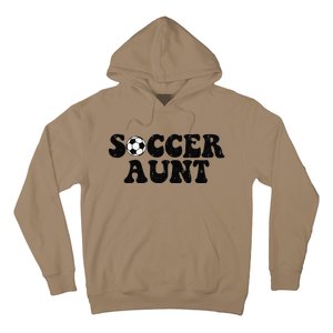 Soccer Aunt Sports Auntie Life Valentines Day Soccer Lover Hoodie