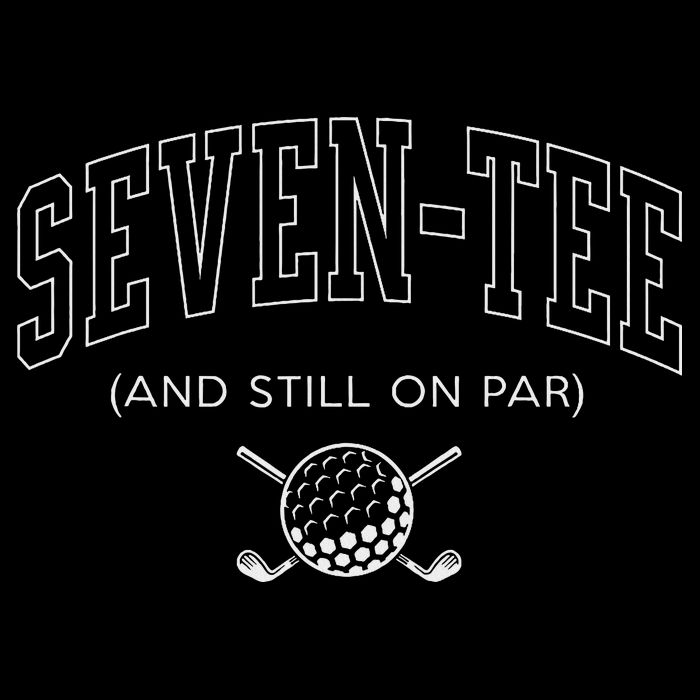 Seven And Still On Par 70th Birthday Golf Father Grand Flat Bill Trucker Hat