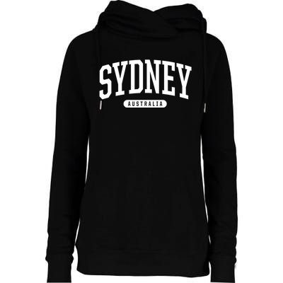 Sydney Australia Souvenirs College Style Sydney Australia Souvenir Womens Funnel Neck Pullover Hood