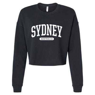 Sydney Australia Souvenirs College Style Sydney Australia Souvenir Cropped Pullover Crew