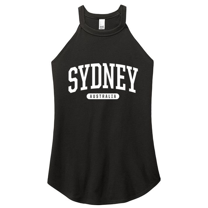 Sydney Australia Souvenirs College Style Sydney Australia Souvenir Women's Perfect Tri Rocker Tank