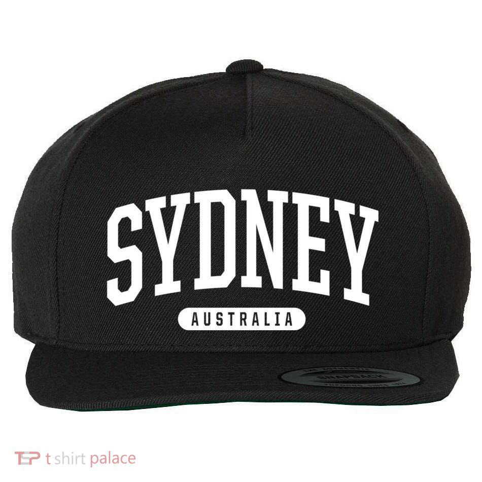 Sydney Australia Souvenirs College Style Sydney Australia Souvenir Wool Snapback Cap