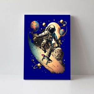 Space Astronaut Skateboarding Skateboard Astronomy Space Cool Gift Canvas