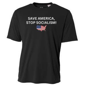 Save America Stop Socialism Cooling Performance Crew T-Shirt