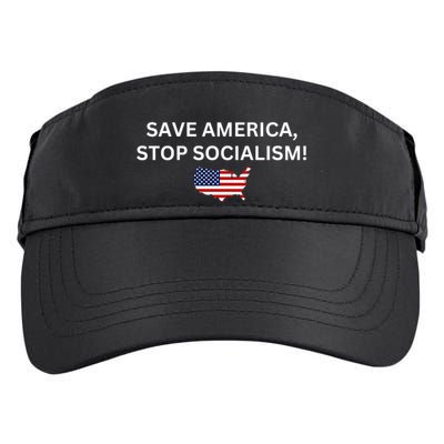 Save America Stop Socialism Adult Drive Performance Visor