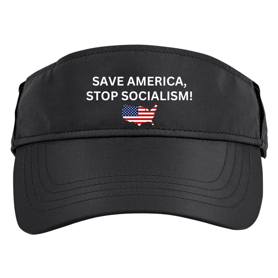 Save America Stop Socialism Adult Drive Performance Visor