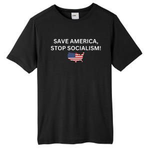 Save America Stop Socialism Tall Fusion ChromaSoft Performance T-Shirt