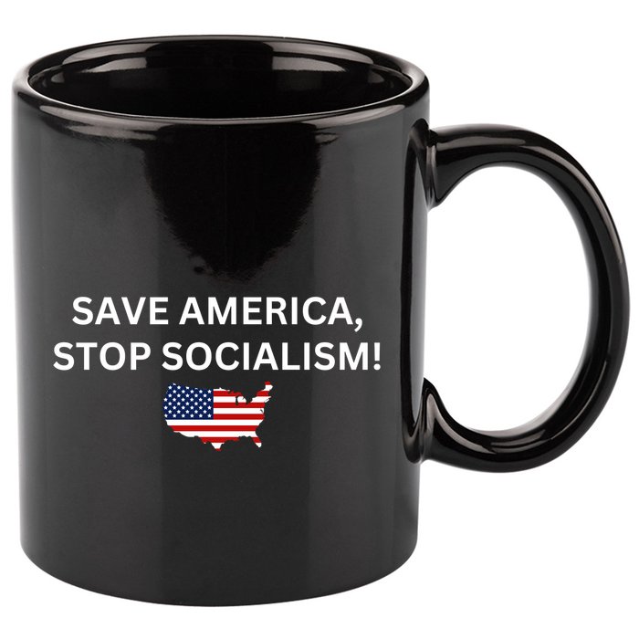 Save America Stop Socialism 11oz C Handle Ceramic Mug