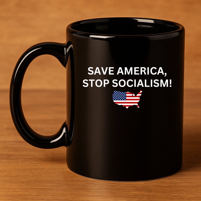 Save America Stop Socialism 11oz C Handle Ceramic Mug