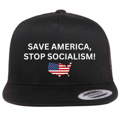 Save America Stop Socialism Flatbill Hat