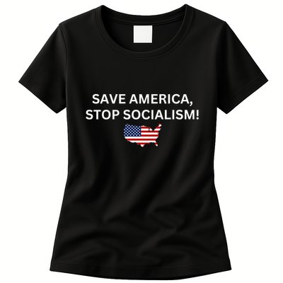 Save America Stop Socialism Womens T-Shirt