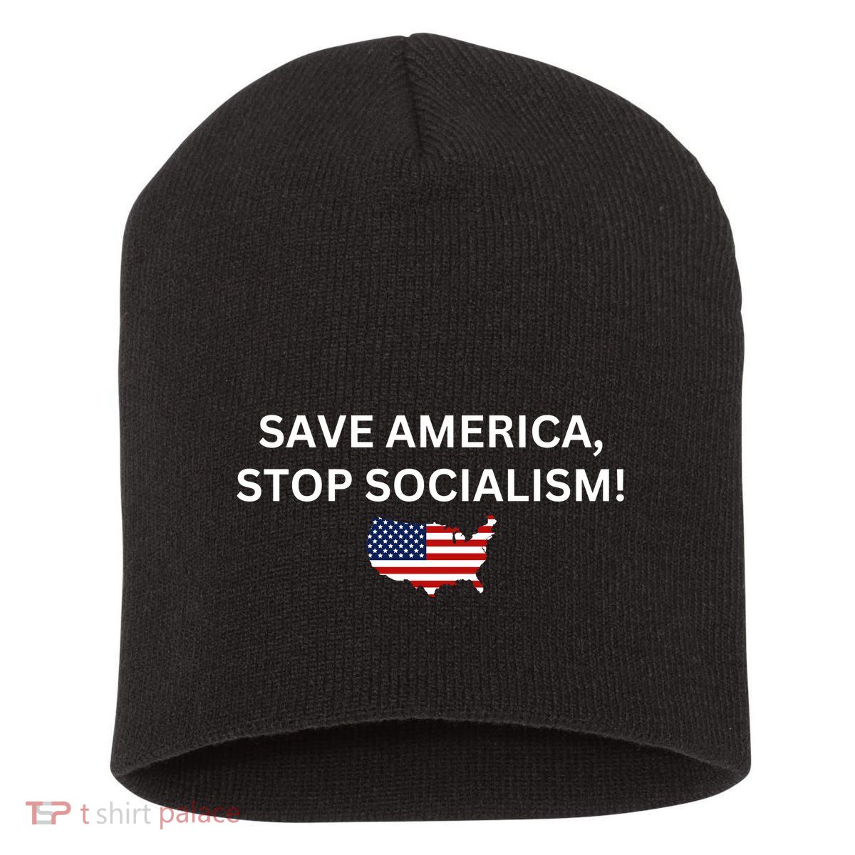 Save America Stop Socialism Short Acrylic Beanie