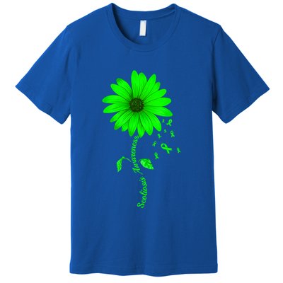 Scoliosis Awareness Sunflower Gift Premium T-Shirt