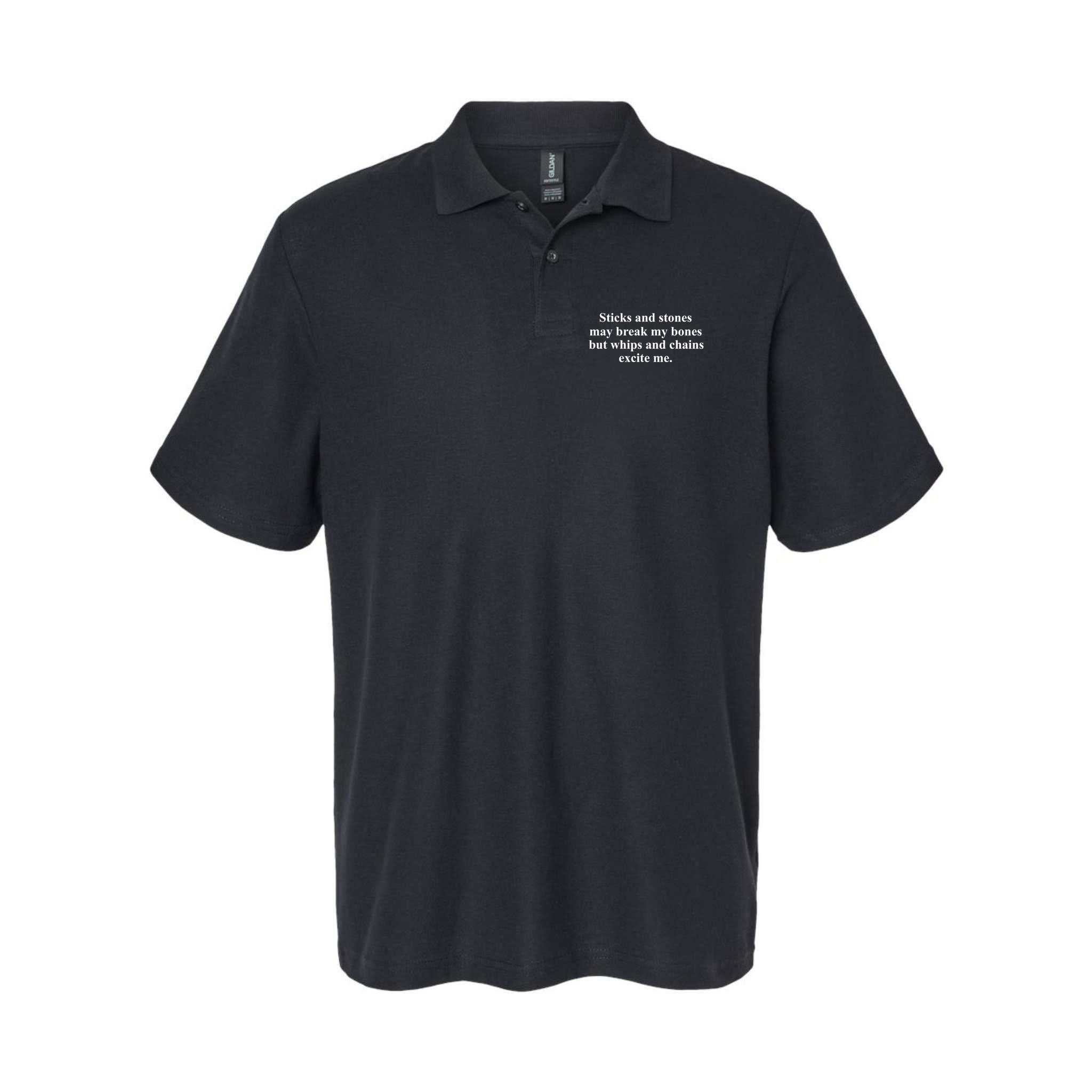 Sticks And Stones May Break My Bones Polo