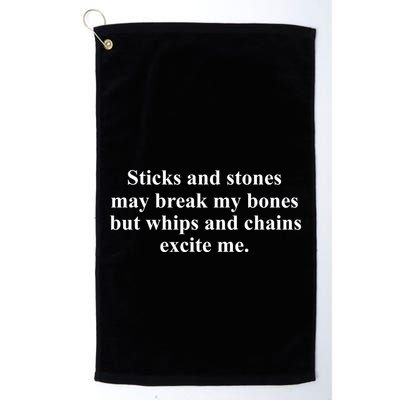 Sticks And Stones May Break My Bones Golf Towel