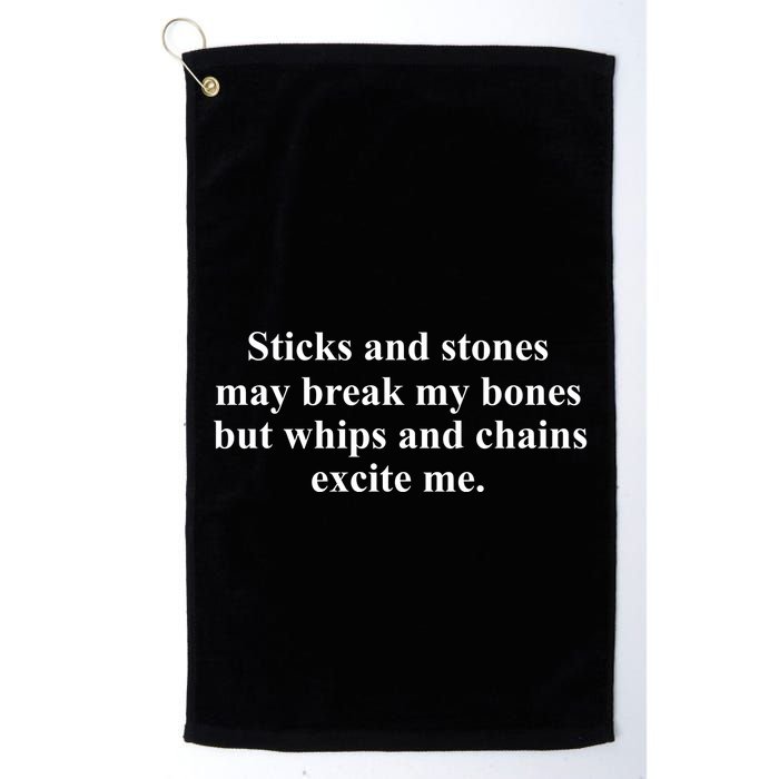 Sticks And Stones May Break My Bones Golf Towel