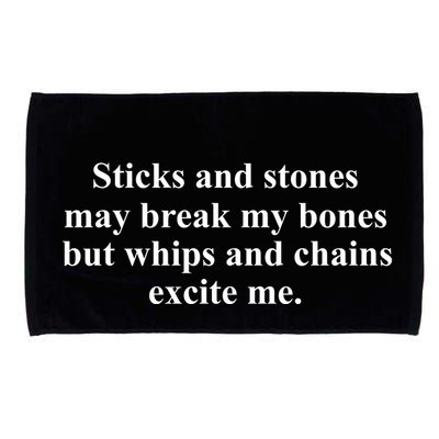 Sticks And Stones May Break My Bones Microfiber Hand Towel