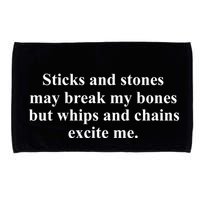 Sticks And Stones May Break My Bones Microfiber Hand Towel