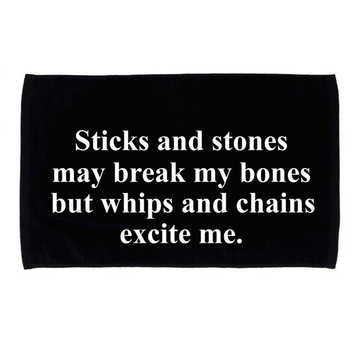 Sticks And Stones May Break My Bones Microfiber Hand Towel