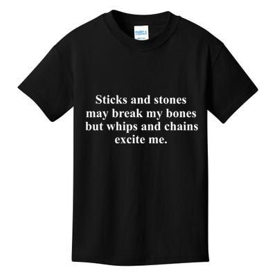 Sticks And Stones May Break My Bones Kids T-Shirt
