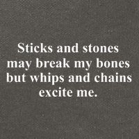 Sticks And Stones May Break My Bones Cotton Canvas Backpack