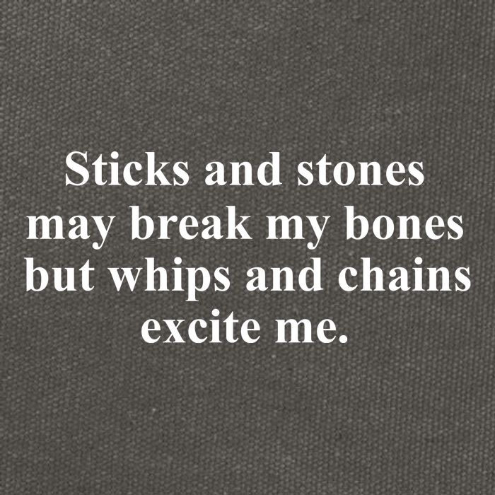 Sticks And Stones May Break My Bones Cotton Canvas Backpack