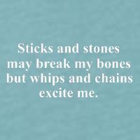 Sticks And Stones May Break My Bones Sueded Cloud Jersey T-Shirt