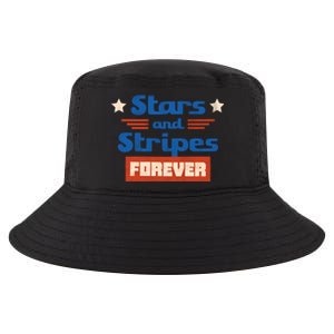 Stars And Stripes Forever Patriotic Holiday Cool Comfort Performance Bucket Hat