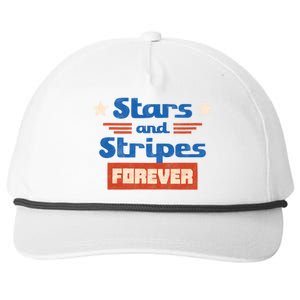 Stars And Stripes Forever Patriotic Holiday Snapback Five-Panel Rope Hat