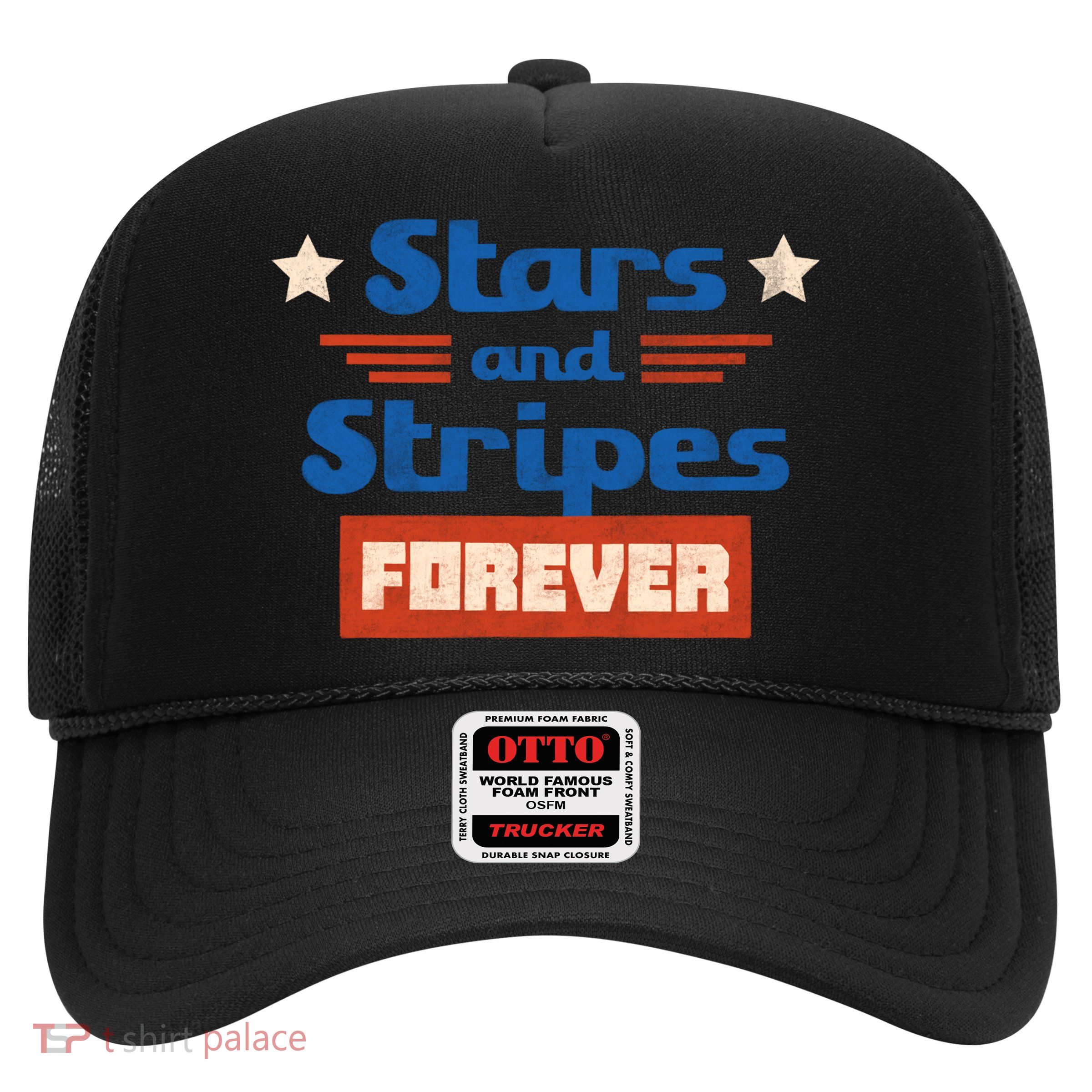 Stars And Stripes Forever Patriotic Holiday Trucker Hat