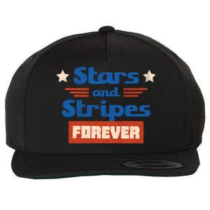 Stars And Stripes Forever Patriotic Holiday Wool Snapback Cap